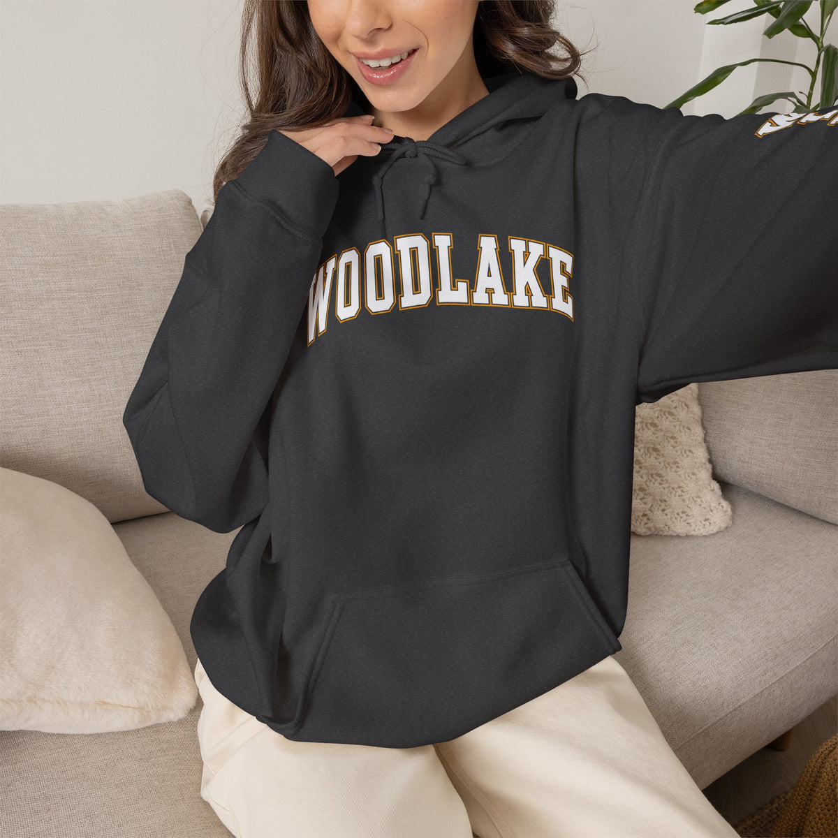 ADULT Woodlake Wildcats Hoodie - Collegiate School Spirit Pullover