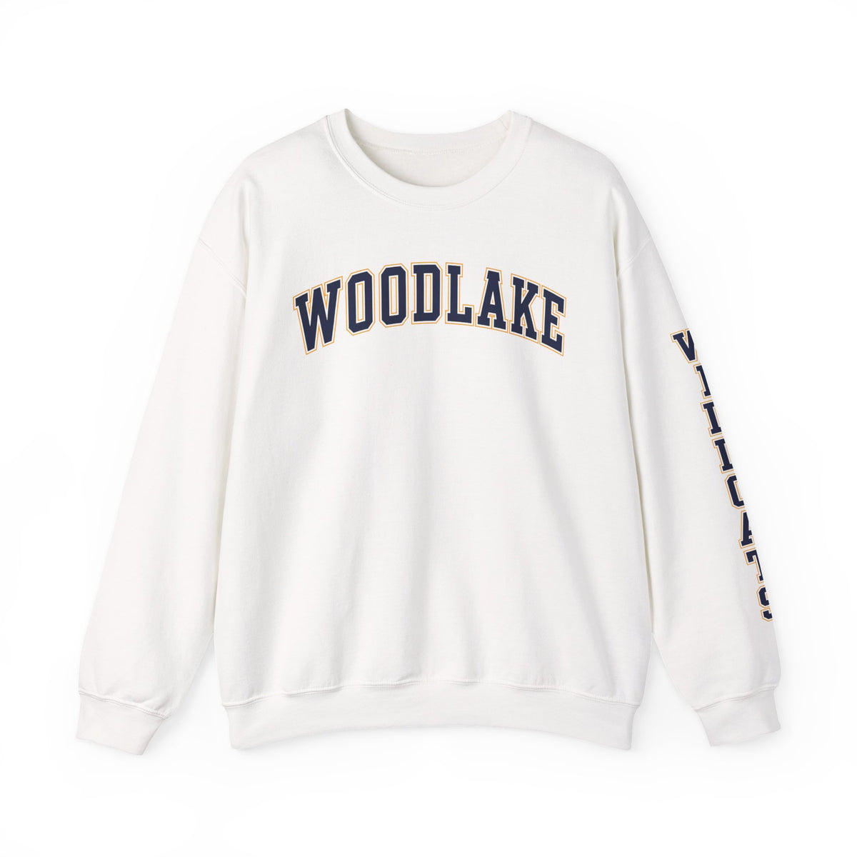 ADULT Woodlake Crewneck Sweatshirt | Collegiate Arc Logo Pullover