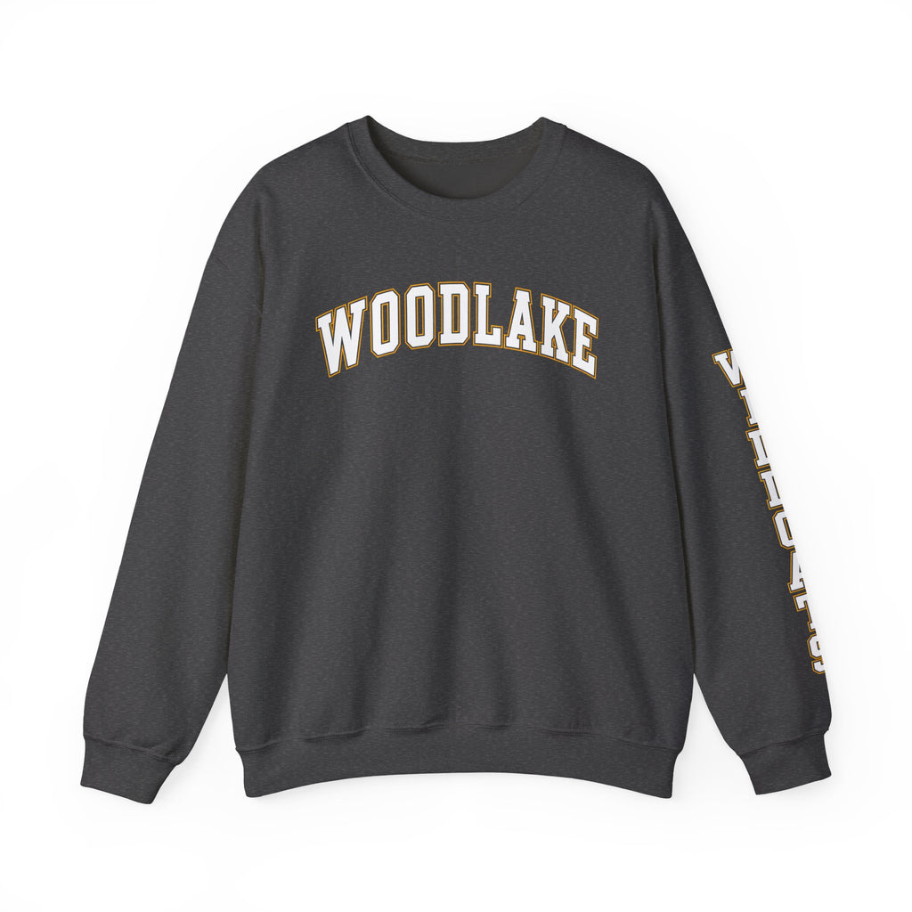 ADULT Woodlake Crewneck Sweatshirt | Collegiate Arc Logo Pullover