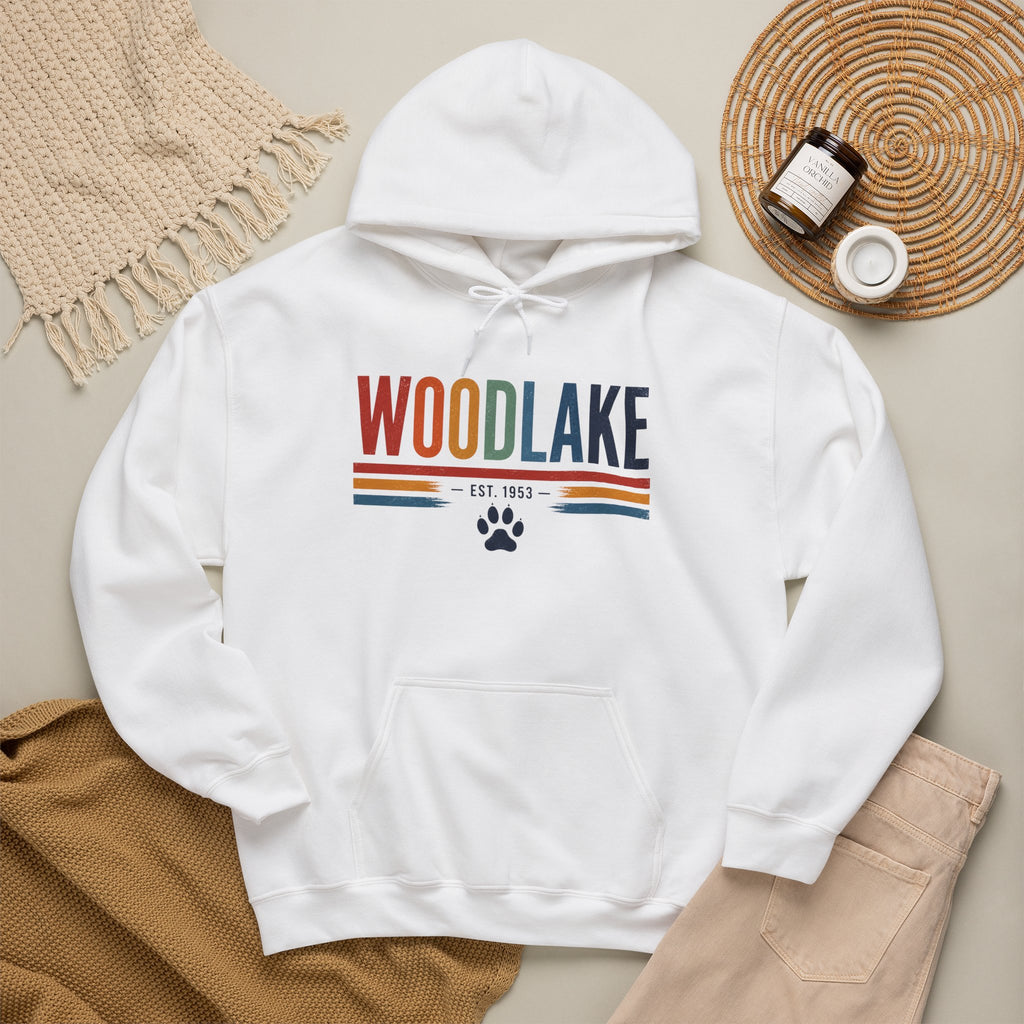 ADULT Woodlake Est. 1953 Hoodie – Retro School Spirit Sweatshirt