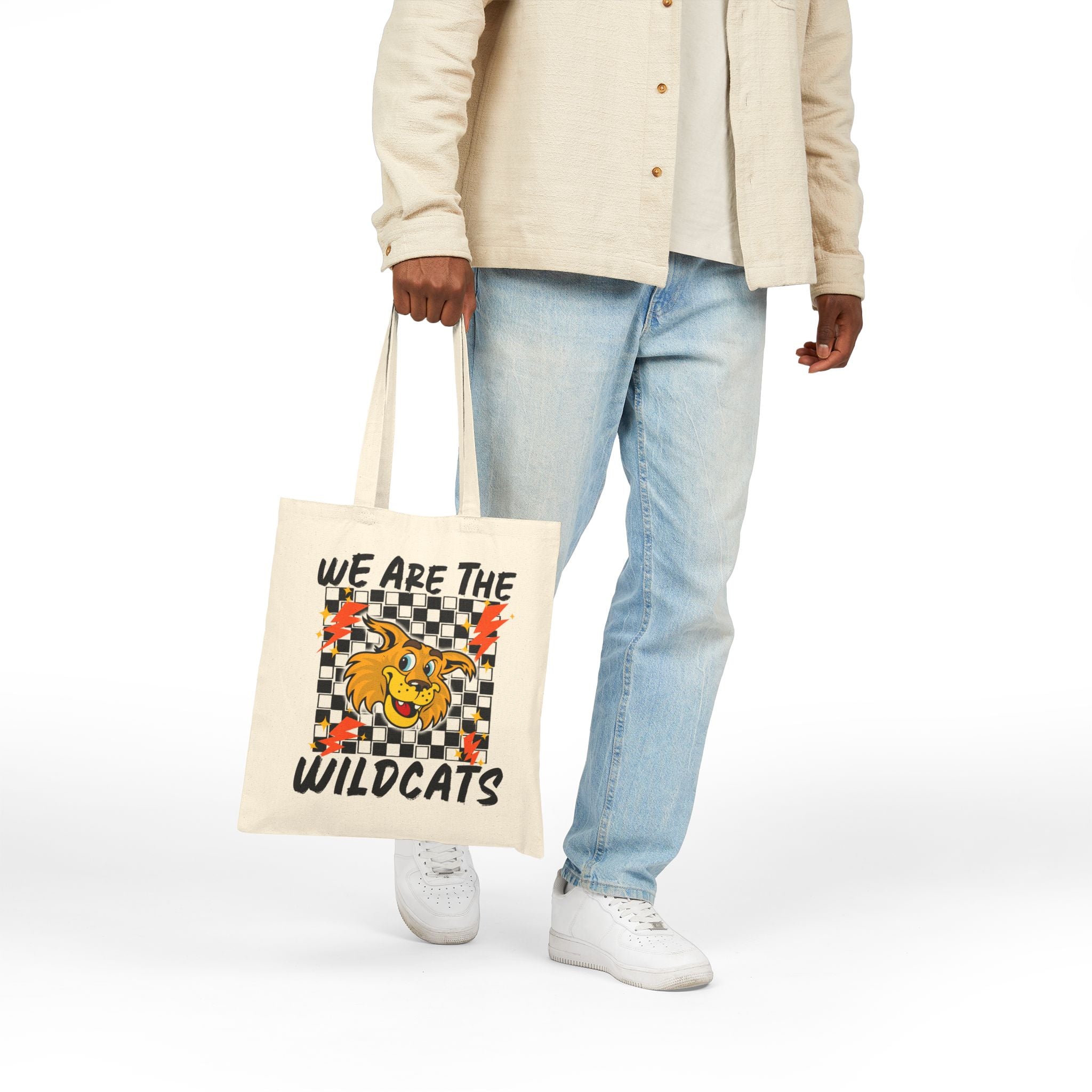 Wildcats Graphic Tote Bag — "We Are The Wildcats" Canvas Shopper