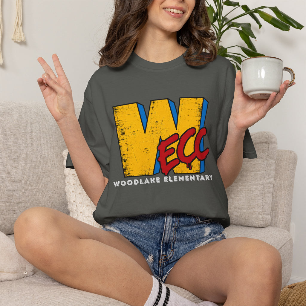 ADULT Woodlake Elementary WECC T-Shirt - School Spirit Vintage Logo Tee