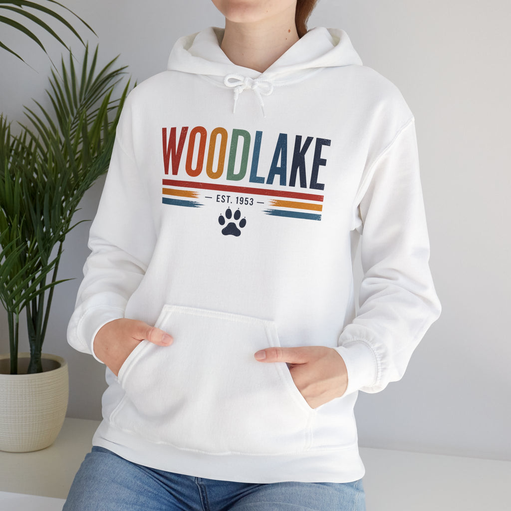 ADULT Woodlake Est. 1953 Hoodie – Retro School Spirit Sweatshirt