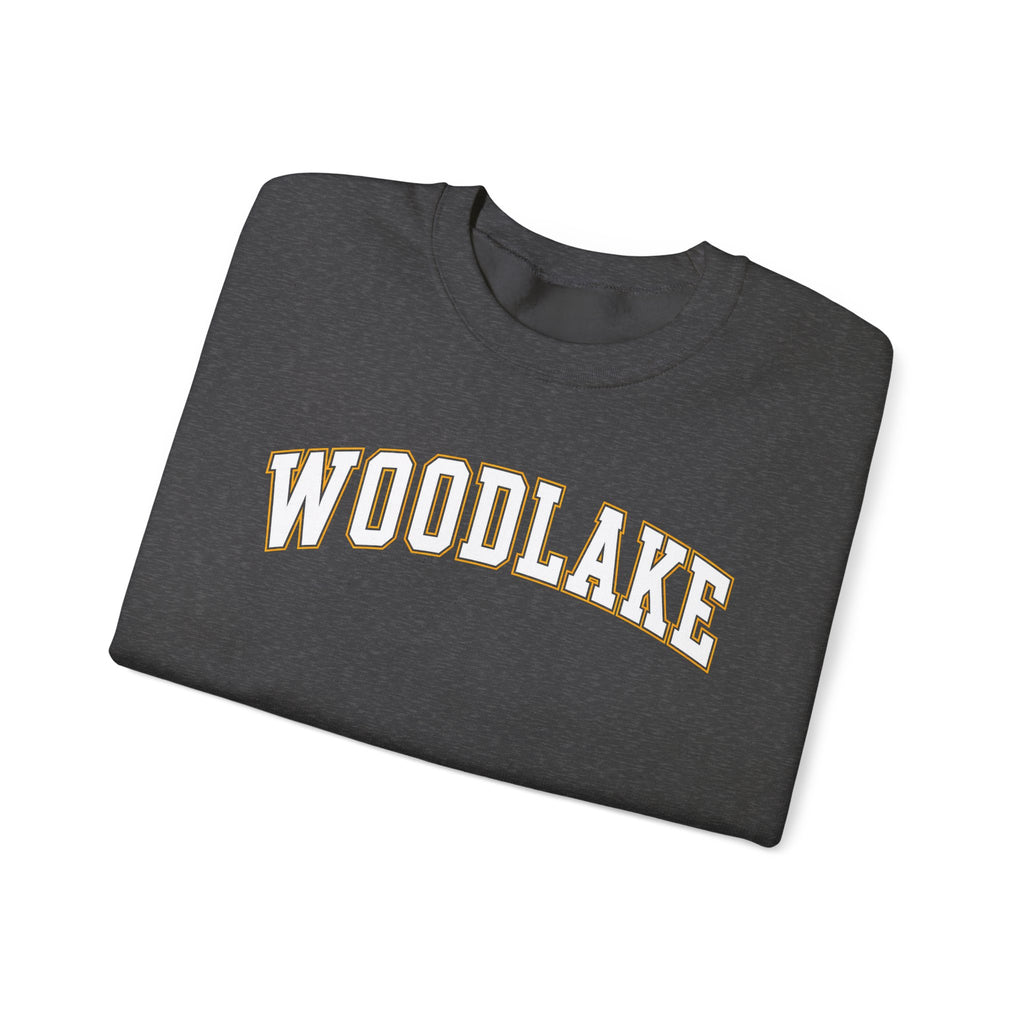 ADULT Woodlake Crewneck Sweatshirt | Collegiate Arc Logo Pullover