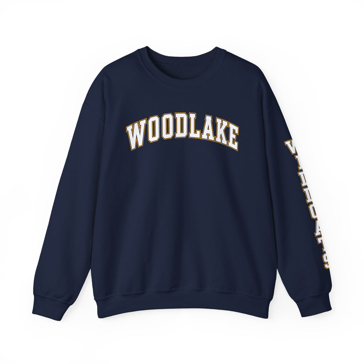 ADULT Woodlake Crewneck Sweatshirt | Collegiate Arc Logo Pullover