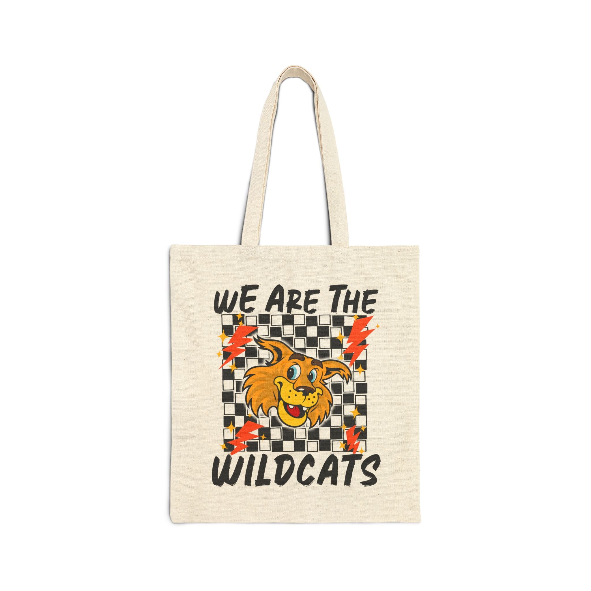 Wildcats Graphic Tote Bag — "We Are The Wildcats" Canvas Shopper