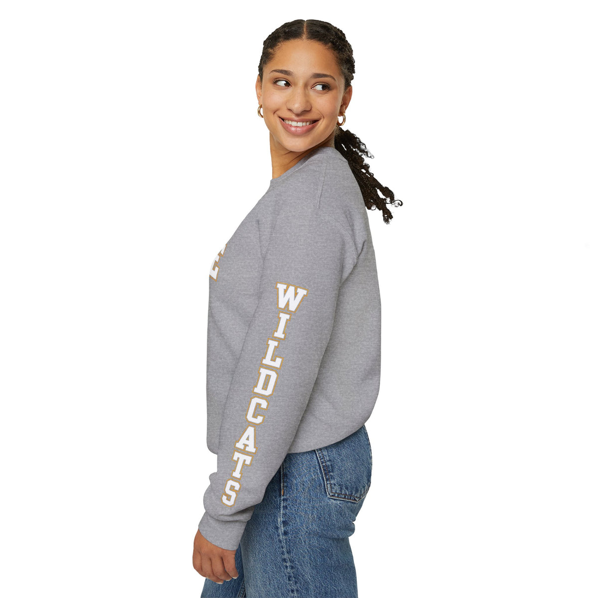 ADULT Woodlake Crewneck Sweatshirt | Collegiate Arc Logo Pullover