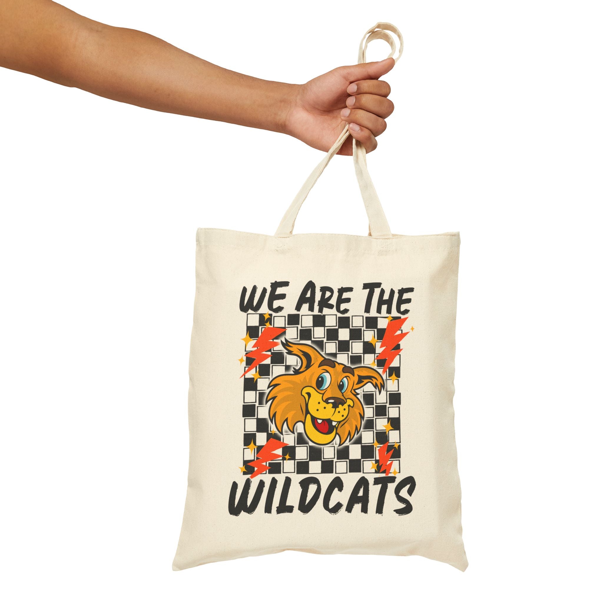 Wildcats Graphic Tote Bag — "We Are The Wildcats" Canvas Shopper