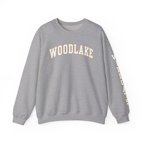 ADULT Woodlake Crewneck Sweatshirt | Collegiate Arc Logo Pullover