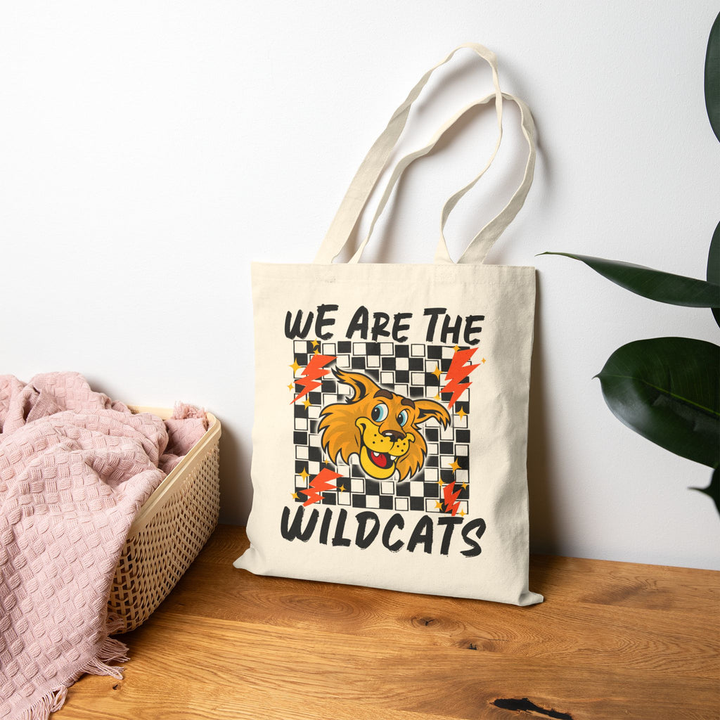 Wildcats Graphic Tote Bag — "We Are The Wildcats" Canvas Shopper