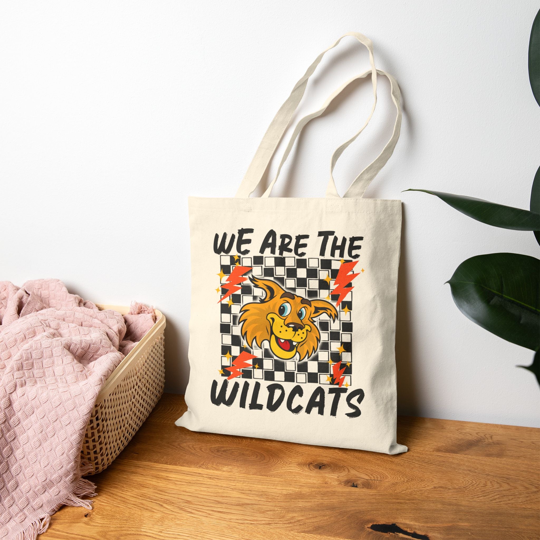Wildcats Graphic Tote Bag — "We Are The Wildcats" Canvas Shopper