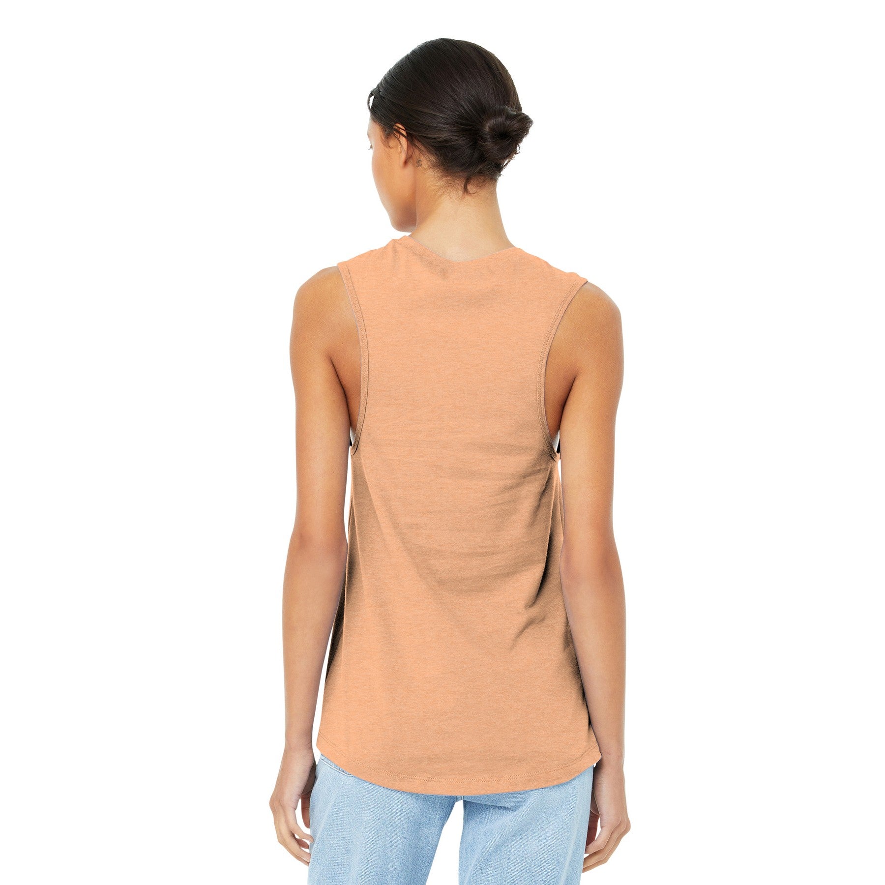 Woodlake Retro Striped Muscle Tank – 'Woodlake Est. 1953' Paw Print