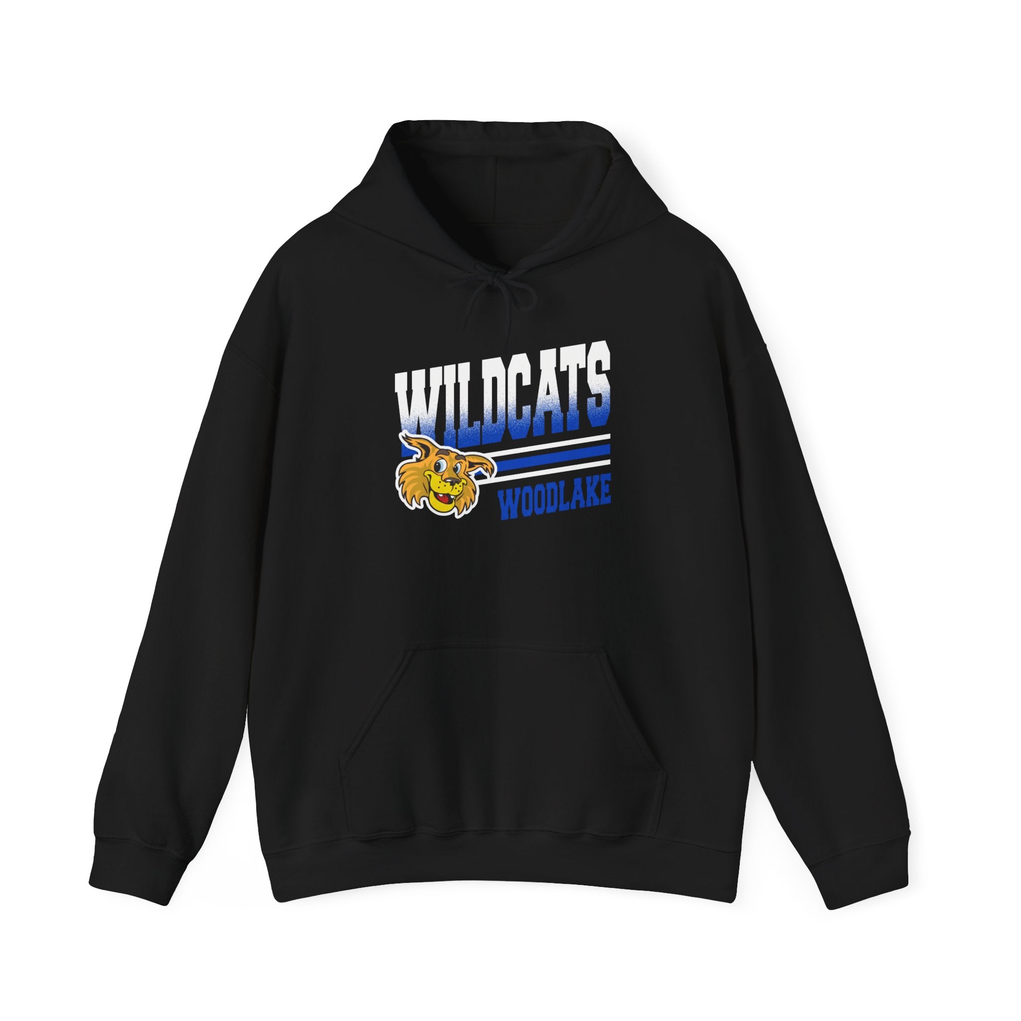 ADULT Woodlake Wildcats Hoodie — School Mascot Hooded Sweatshirt