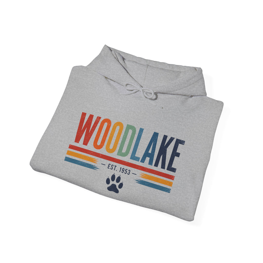 ADULT Woodlake Est. 1953 Hoodie – Retro School Spirit Sweatshirt