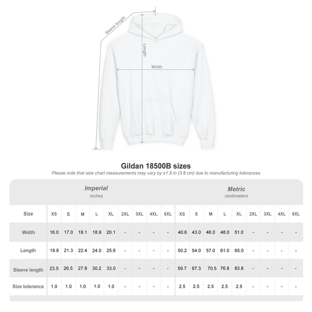 YOUTH Woodlake Retro Hoodie – Paw Print & Est. 1953 Kids Sweatshirt