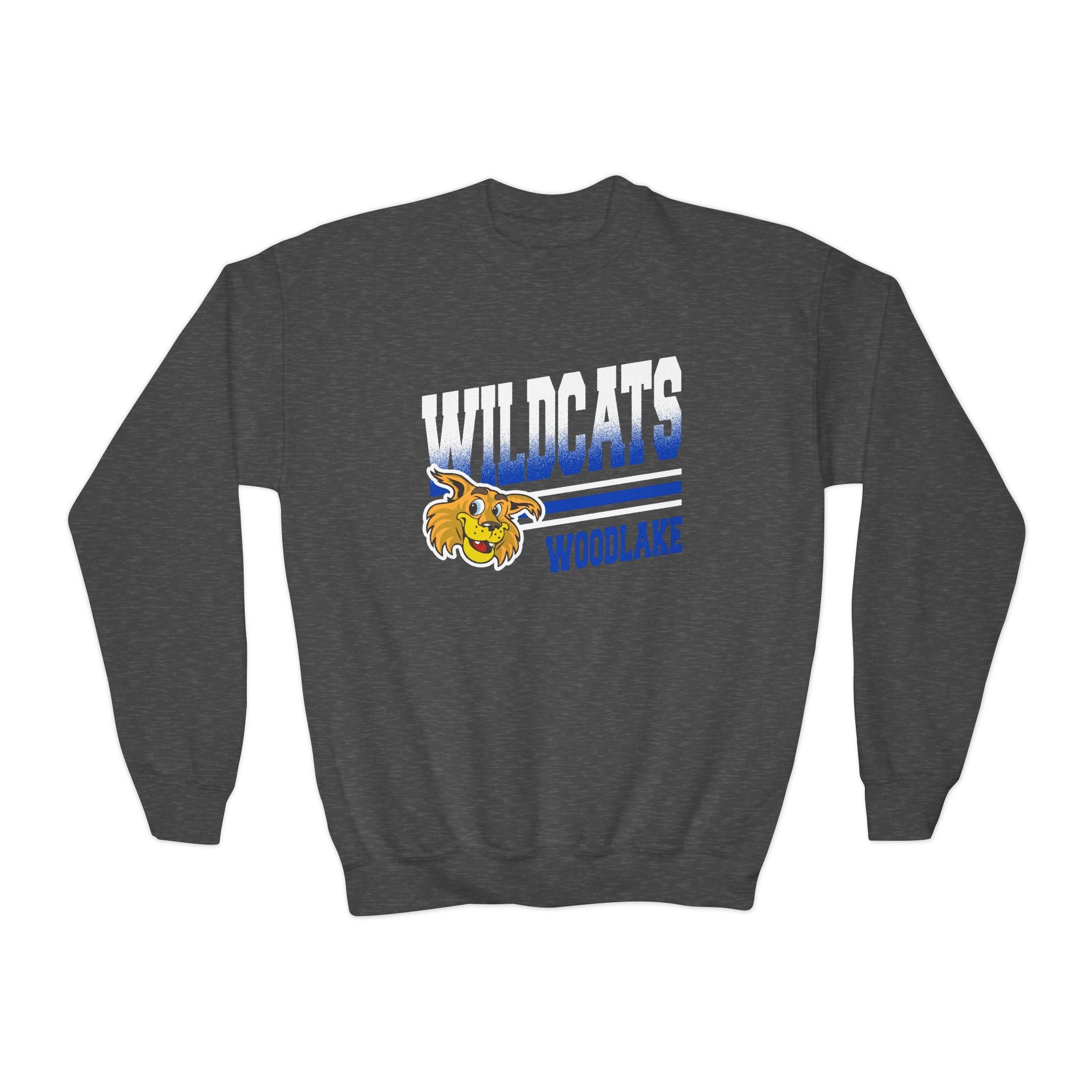 Wildcats KIDS Crewneck Sweatshirt – School Mascot Graphic