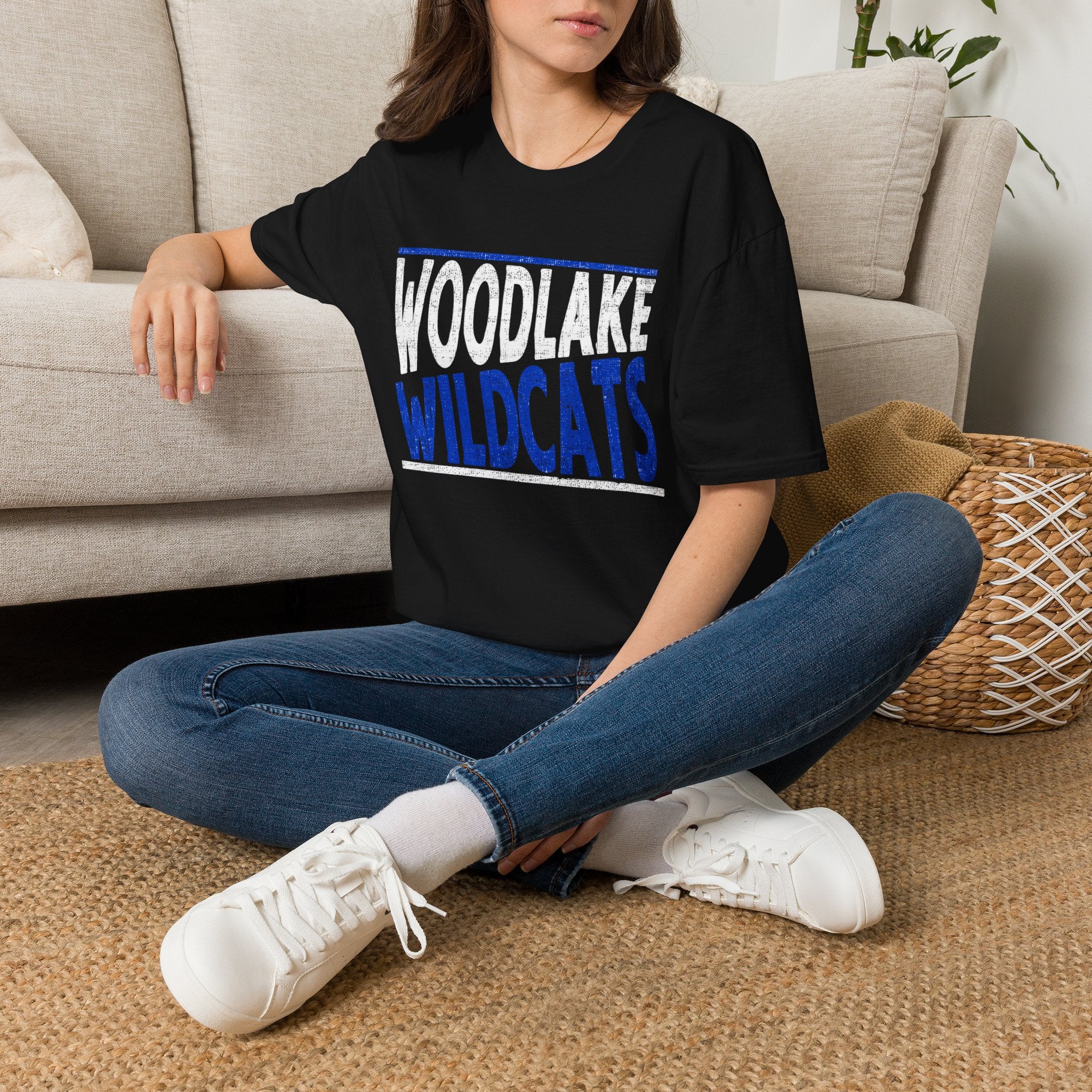 ADULT Woodlake Wildcats T-Shirt — Vintage School Spirit Tee