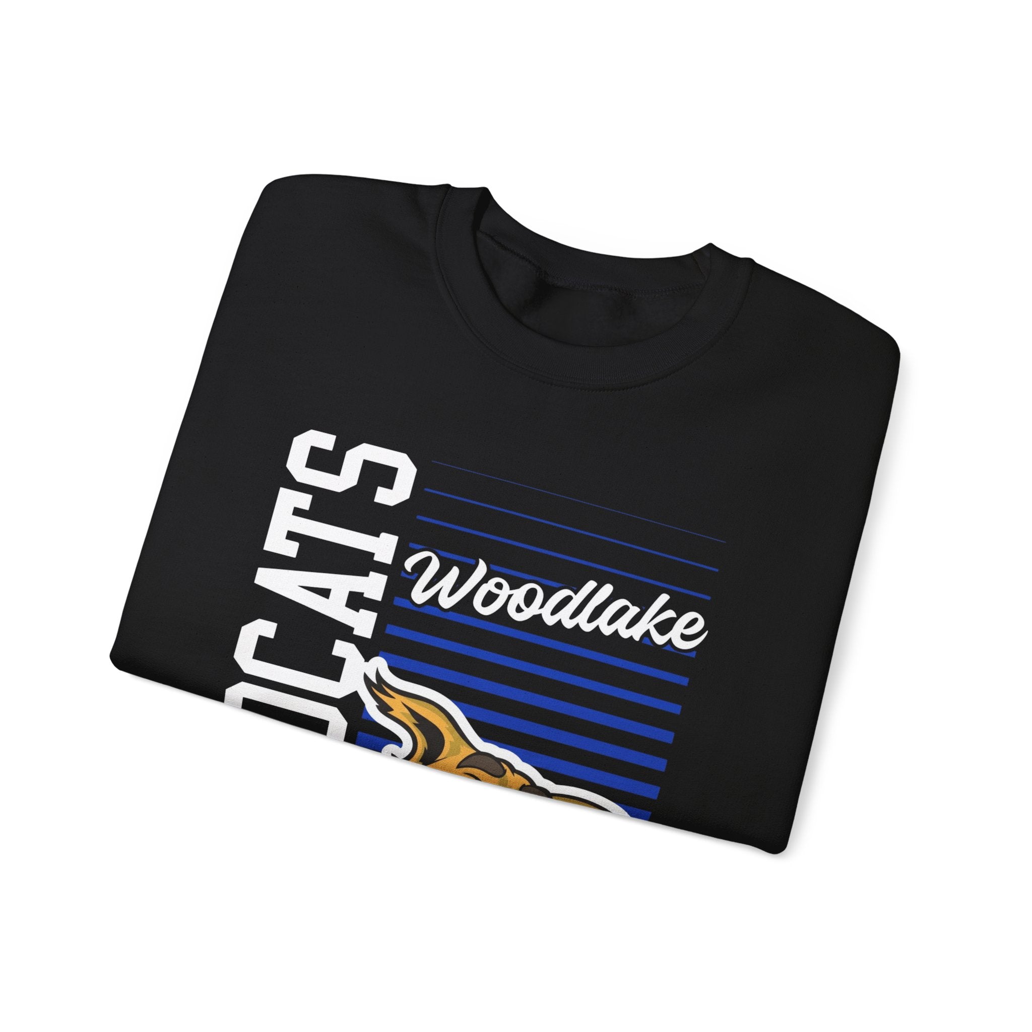 ADULT Wildcats Woodlake Crewneck Sweatshirt — Vintage Mascot School Spirit
