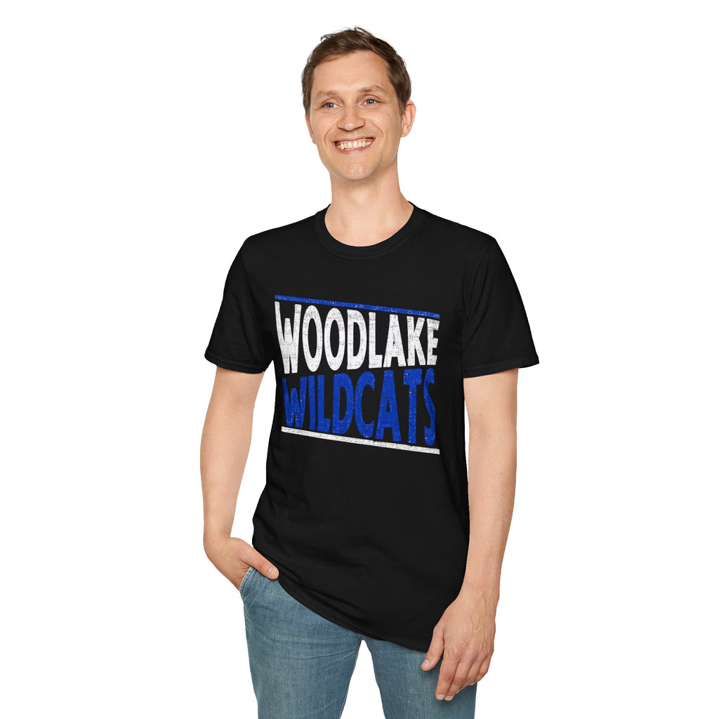 ADULT Woodlake Wildcats T-Shirt — Vintage School Spirit Tee