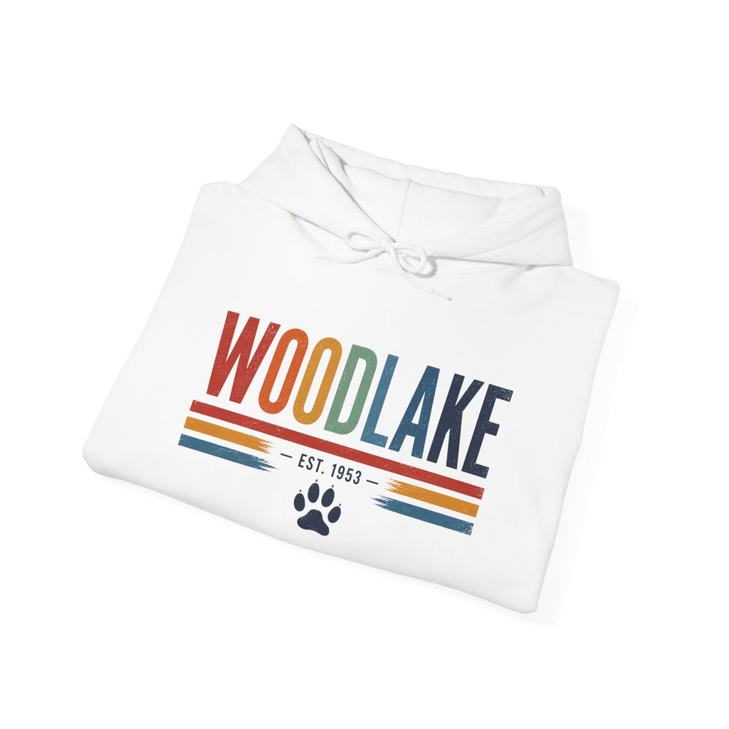 ADULT Woodlake Est. 1953 Hoodie – Retro School Spirit Sweatshirt
