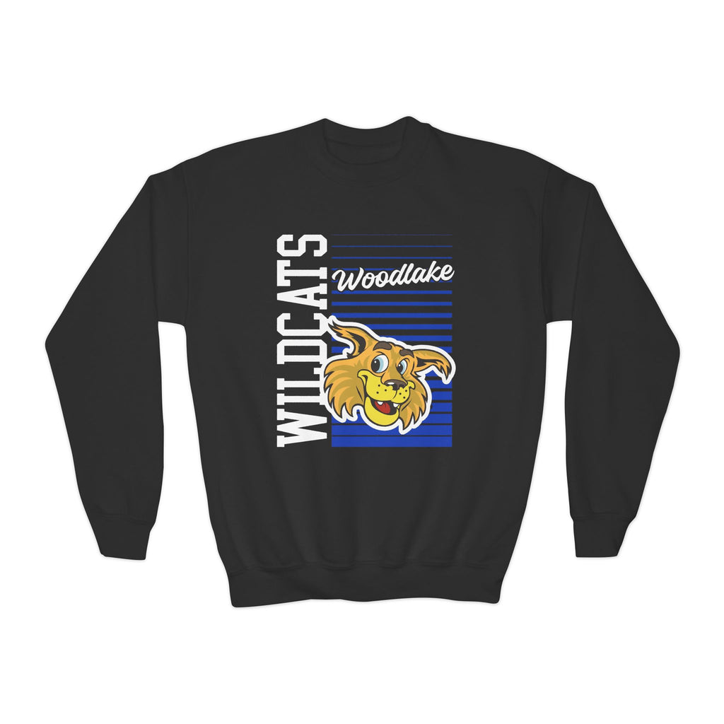 YOUTH Wildcats Woodlake Crewneck Sweatshirt - School Mascot Pullover