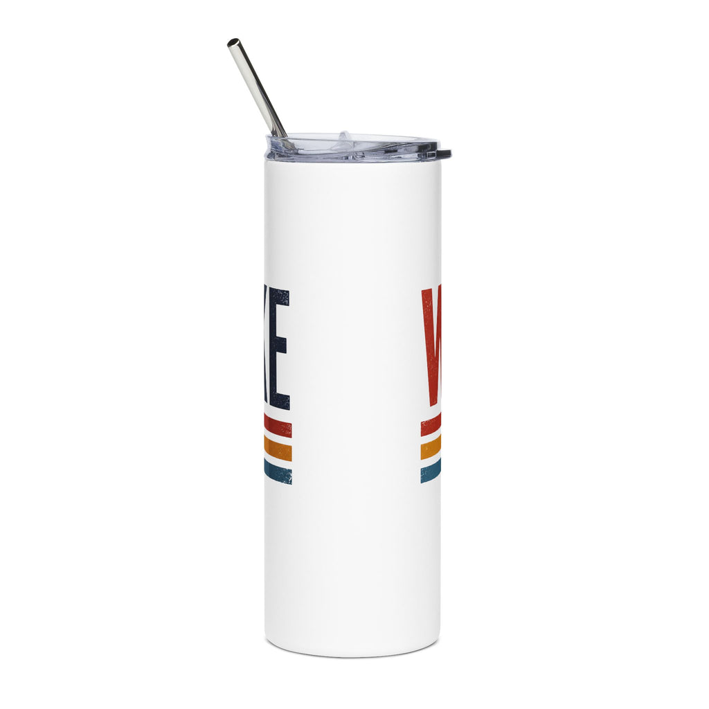 WOODLAKE Paw 20oz Stainless Steel Tumbler — Retro Rainbow Travel Cup