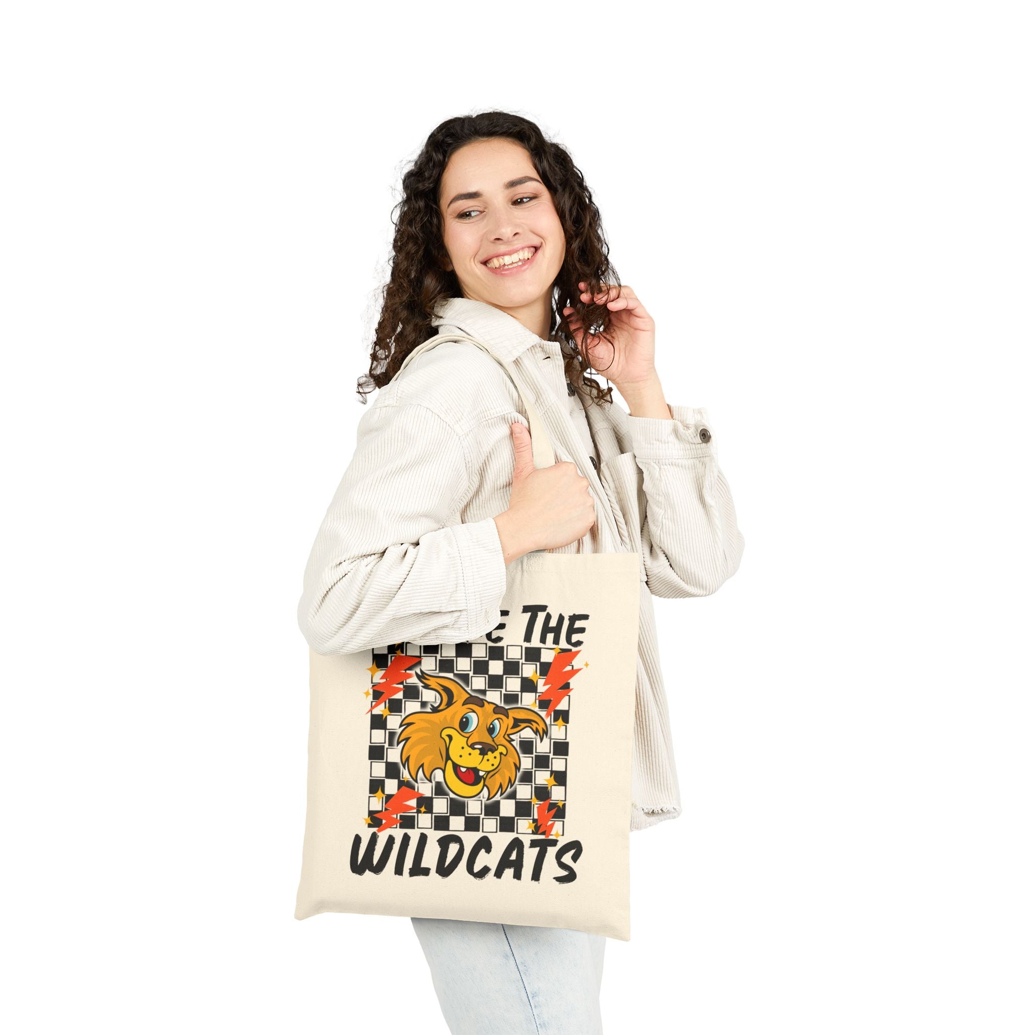 Wildcats Graphic Tote Bag — "We Are The Wildcats" Canvas Shopper