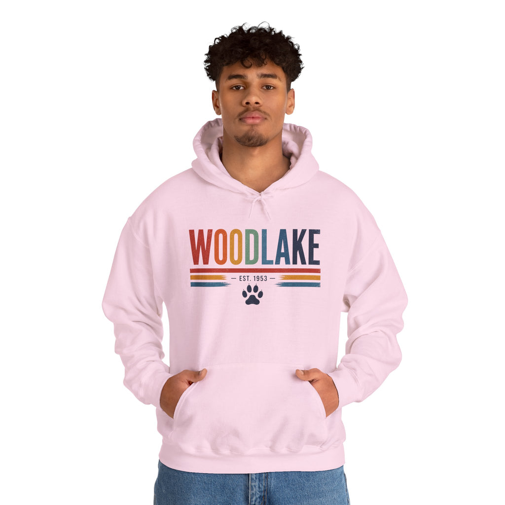 ADULT Woodlake Est. 1953 Hoodie – Retro School Spirit Sweatshirt