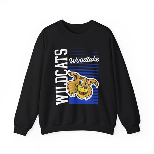 ADULT Wildcats Woodlake Crewneck Sweatshirt — Vintage Mascot School Spirit