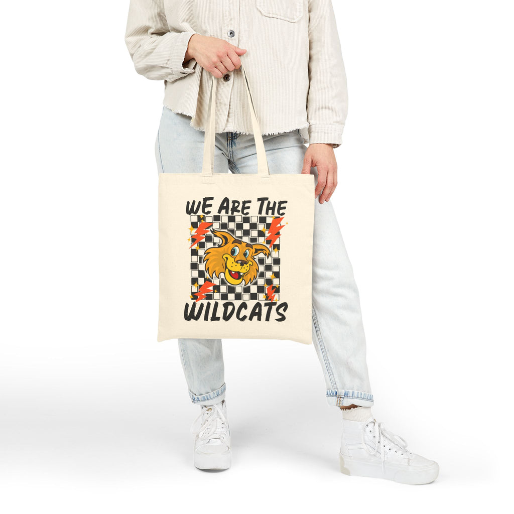 Wildcats Graphic Tote Bag — "We Are The Wildcats" Canvas Shopper
