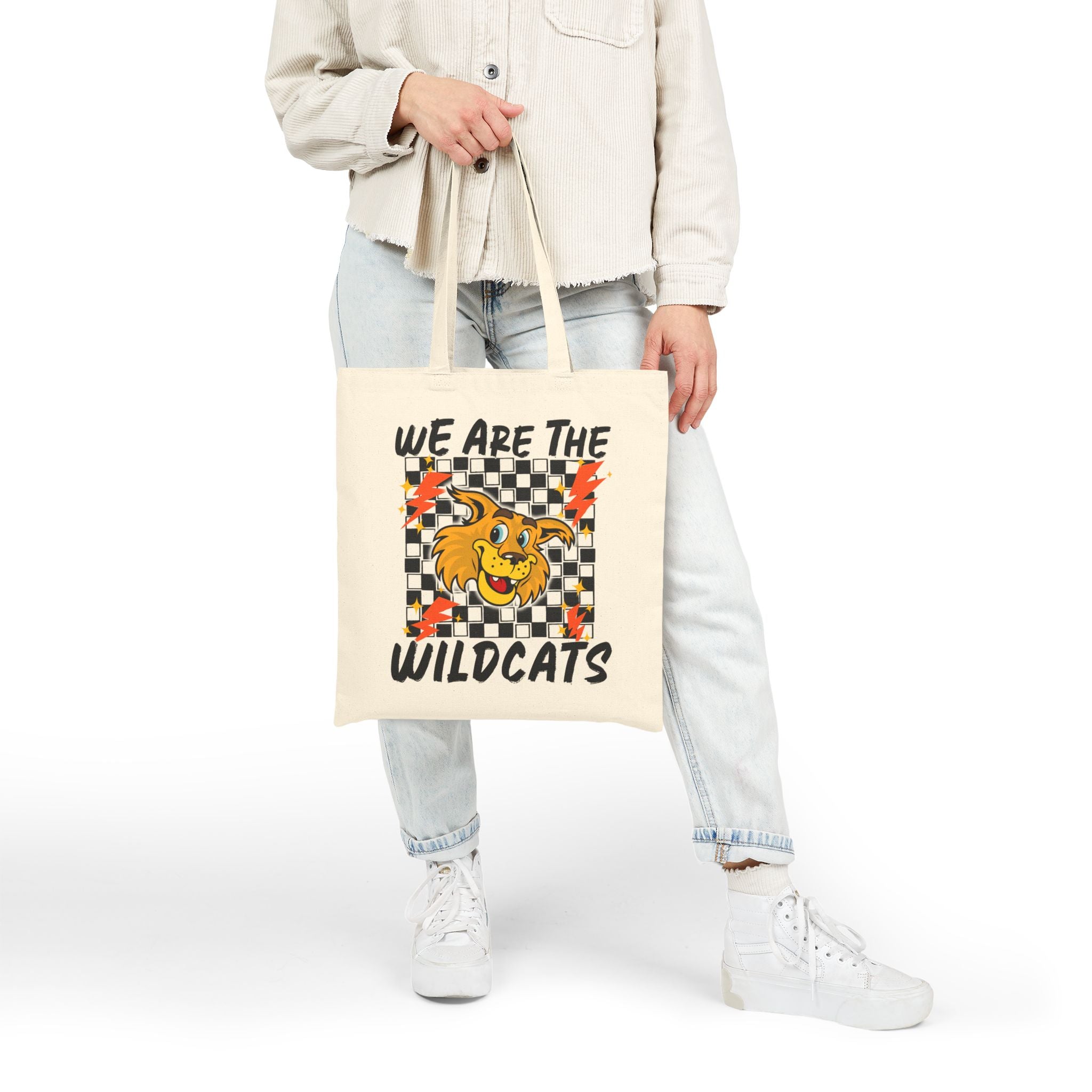 Wildcats Graphic Tote Bag — "We Are The Wildcats" Canvas Shopper
