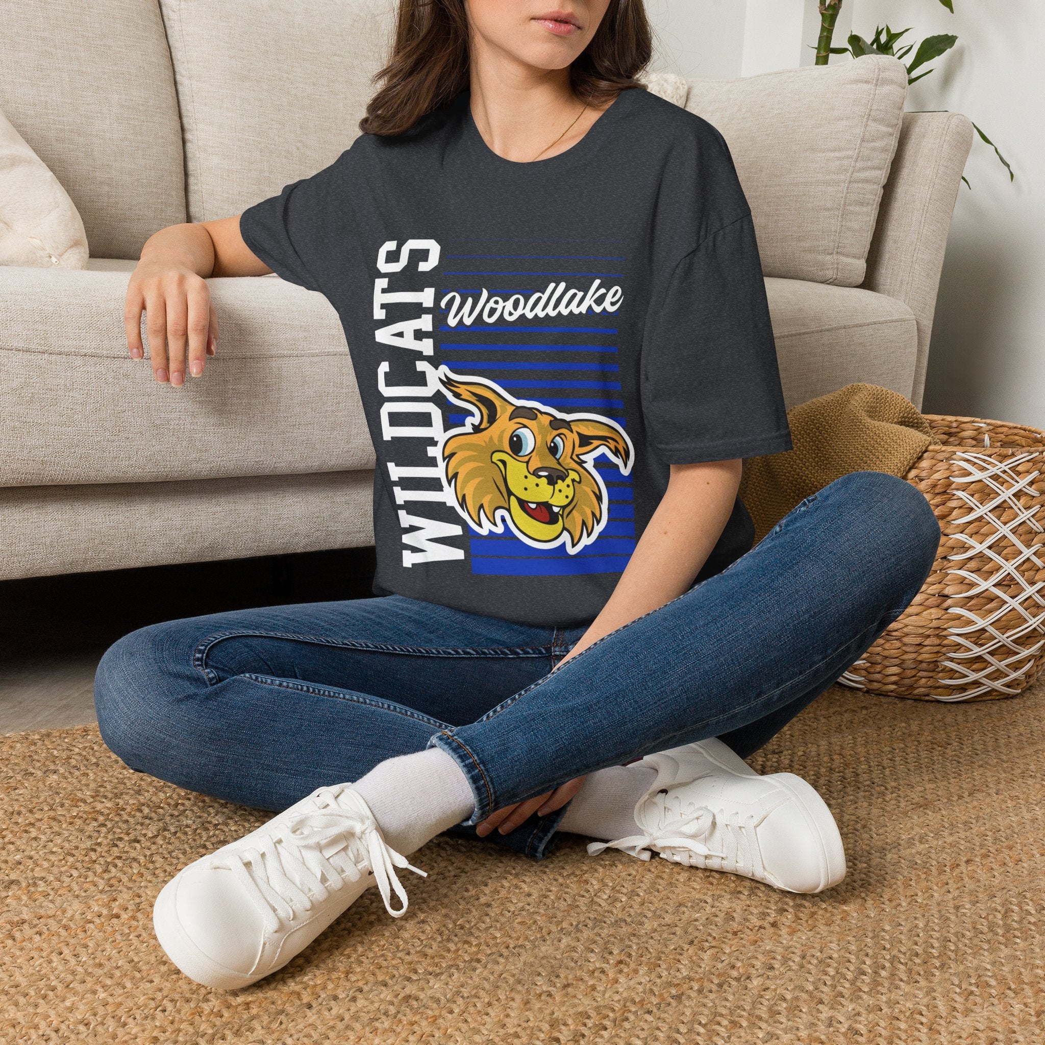 ADULT Woodlake Wildcats Mascot Shirt | T-Shirt