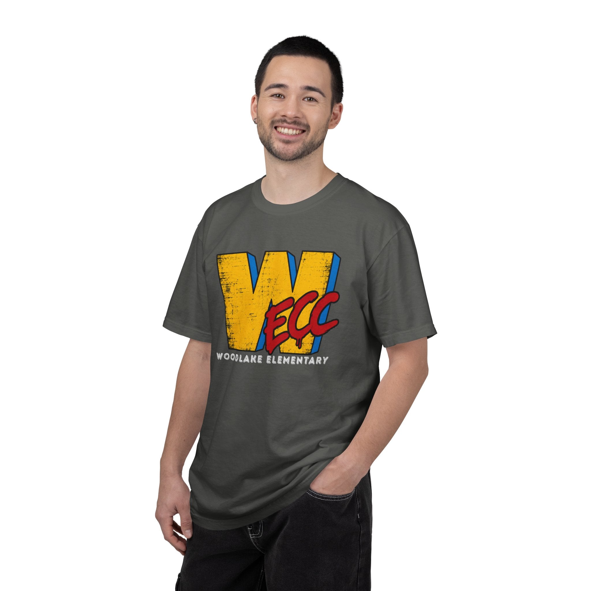 ADULT Woodlake Elementary WECC T-Shirt - School Spirit Vintage Logo Tee